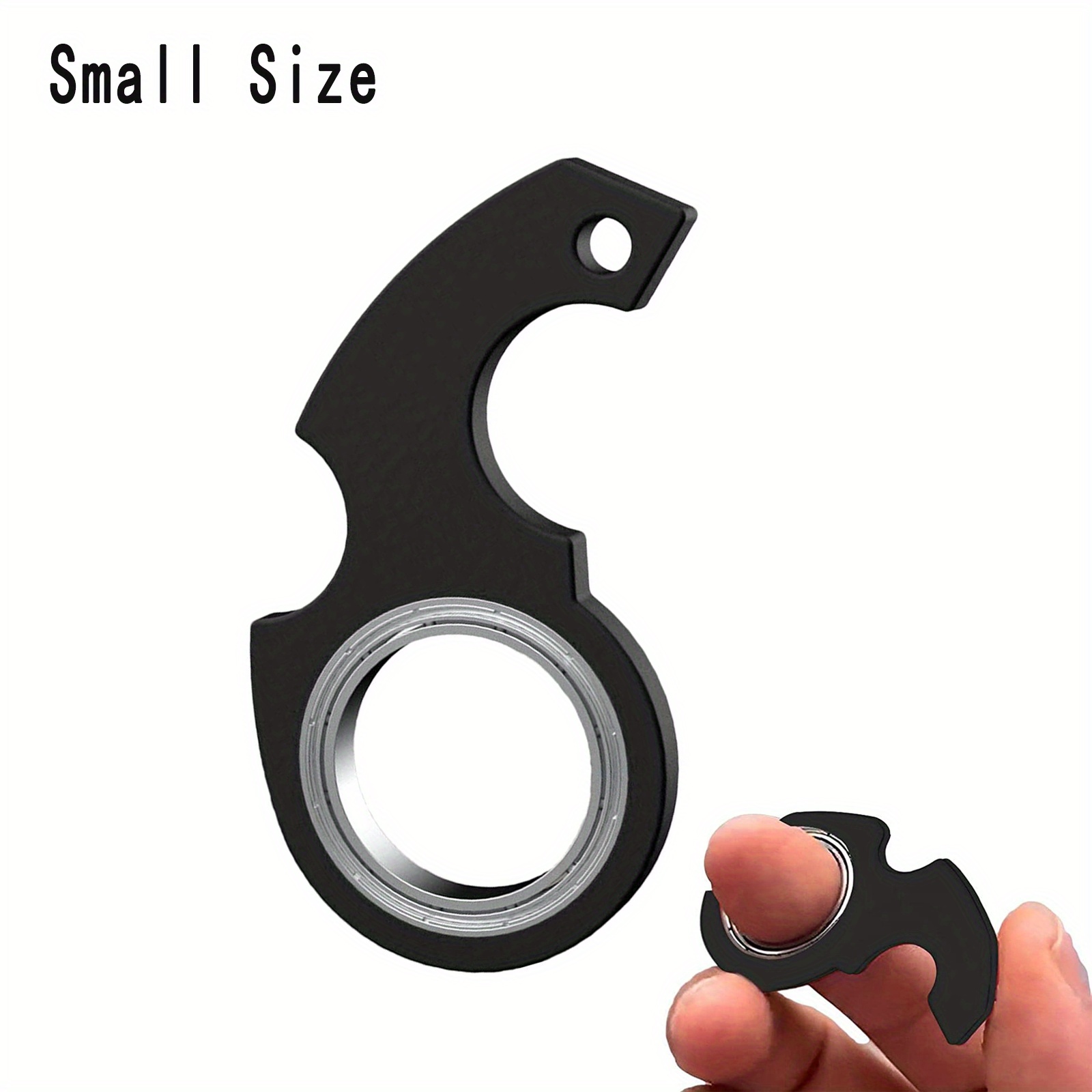 Keychain Spinner Fidget Ring novelty Keychain Fidget Toy For - Temu