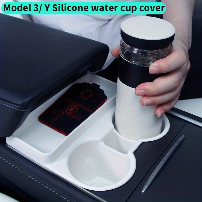 Model 3/y Center Console Water Cup Limiter Silicone - Temu