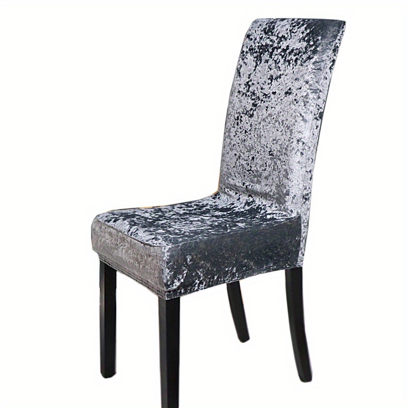 Image of 4pcs Dining Chair Covers Spandex Elastic Chair Slipcover Case Stretch Chair Covers For Wedding Hotel Banquet Dining Room