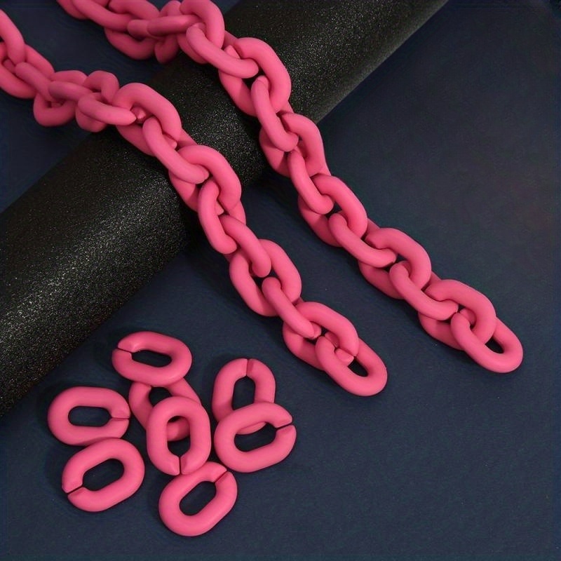 Rubber Feel Paint Chain Buckle U shaped Open Ring Diy - Temu Canada
