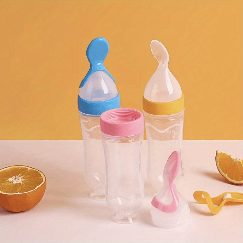 High Quality Newborn Baby Feeding Bottle Set Baby Silicone Spoon