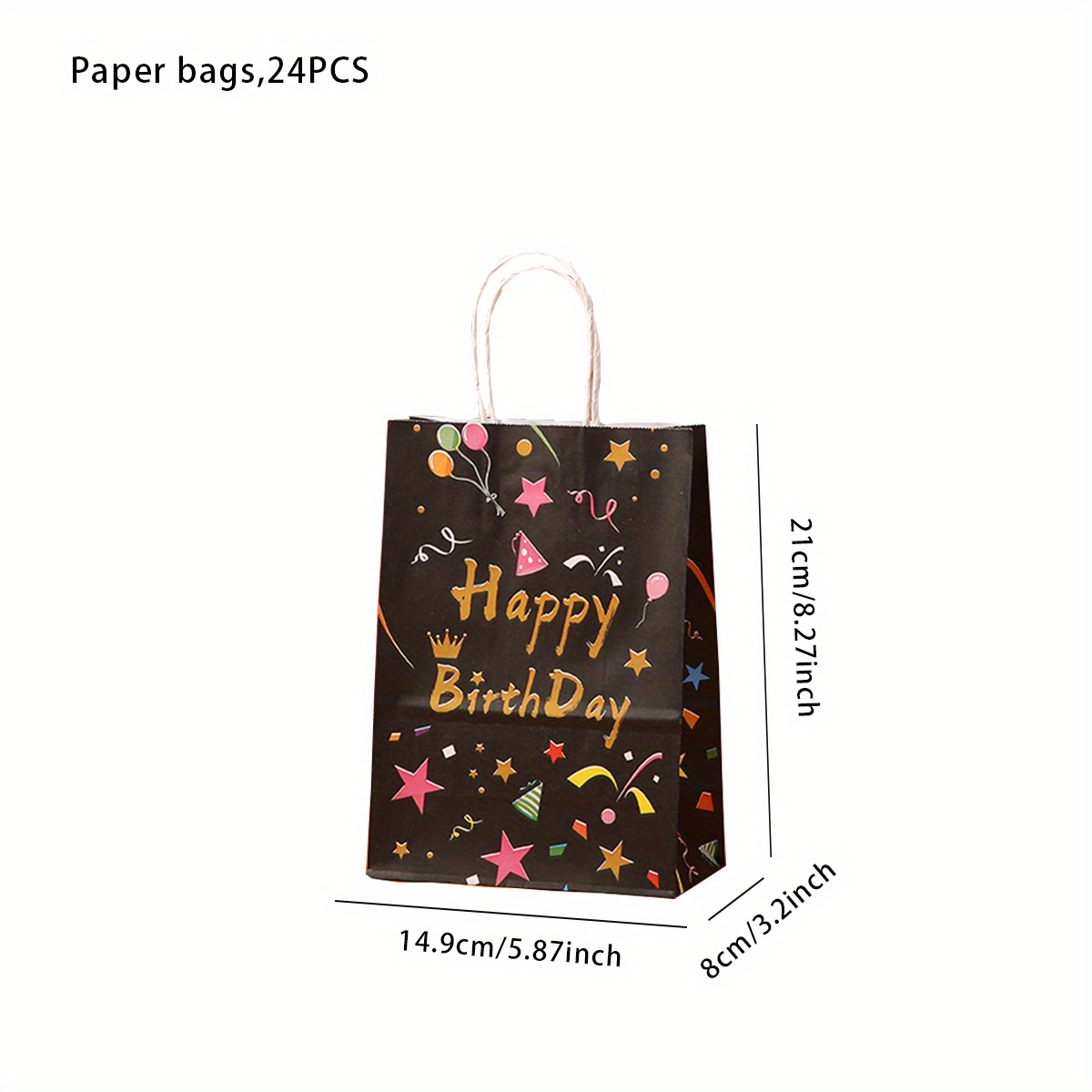 10pcs Simple Gift Bags With Creative Letter Print, Delicate Party Favor  Packaging Bags