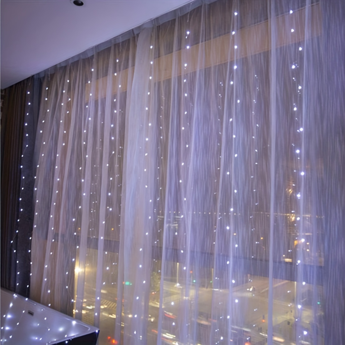 led waterproof curtain light usb powered 8 modes 13 keys curtain decoration lights remote control bedroom living room toilet lights 3 specifications available details 4