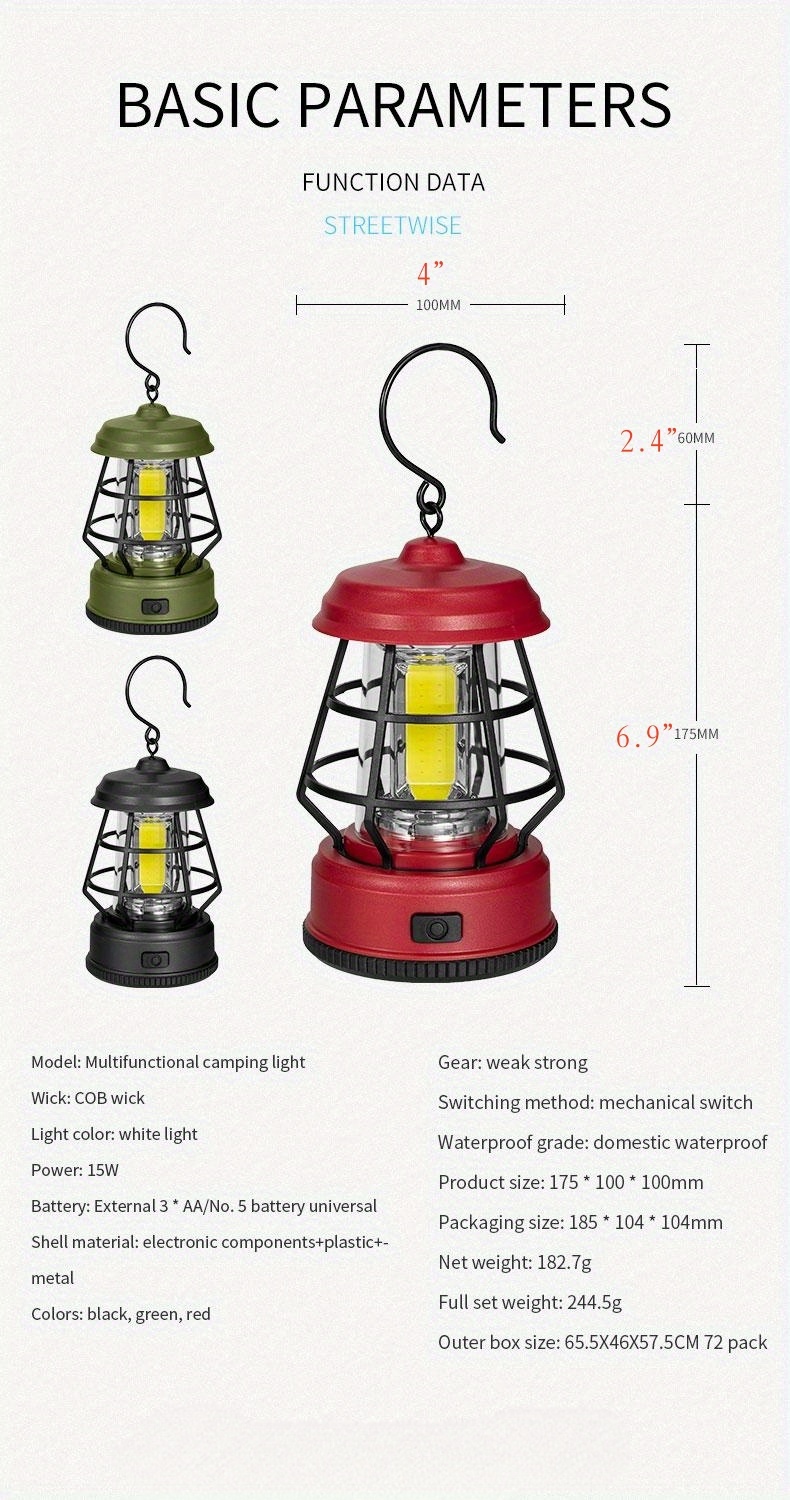 Y23multifunctional Camping Lantern, Super Bright Portable Survival