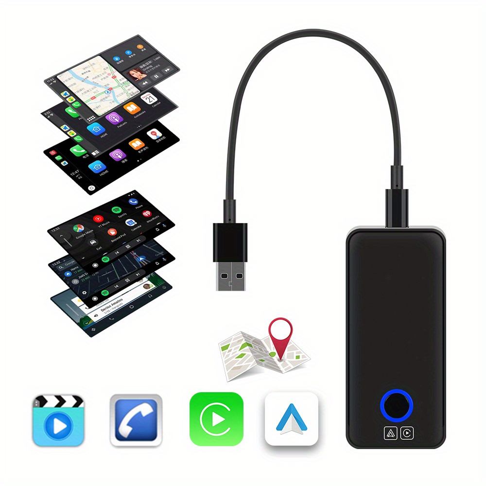 Wifi Ai Box Wireless Android Auto Adapter Carplay Dongle - Temu