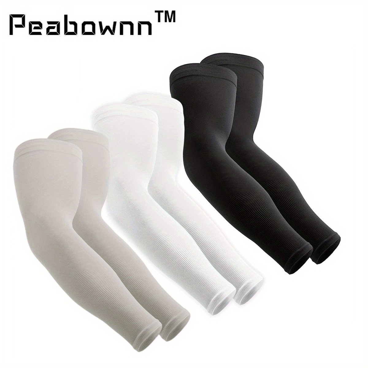 Peabownn Cooling Arm Sleeves UV Protection Compression Moisture Wicking