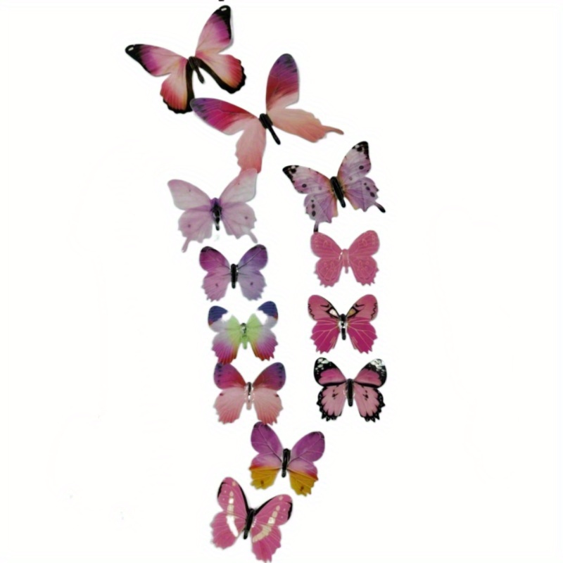 Luminous Butterfly Wall Stickers 3d Glow In The Dark - Temu