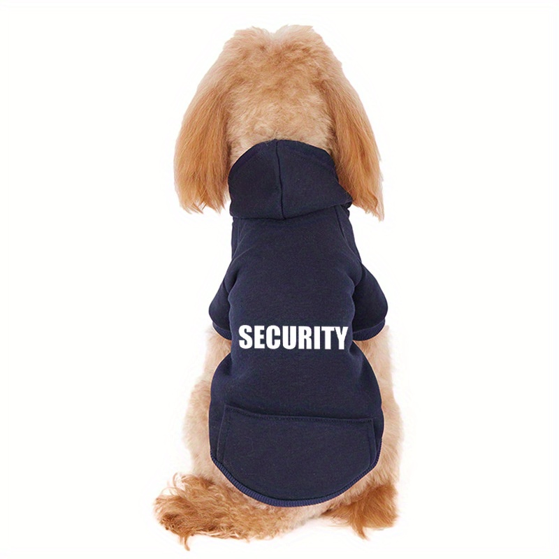 Cheap Security Dog Clothes Small Dog Hoodie Coat Dog Sweatshirt