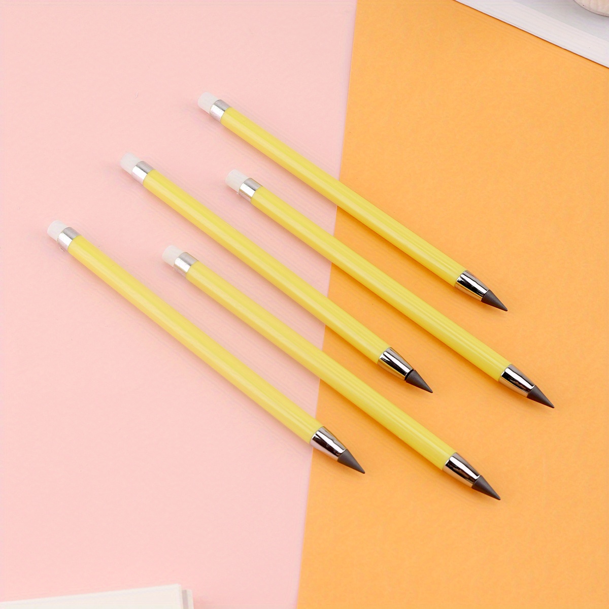 Light yellow Stationery Pencils Art Supplies Papeleria Aesthetic infinity  pencil Unlimited Writing Novelty Pen School Sketch Painting Tools -  Hepsiburada Global