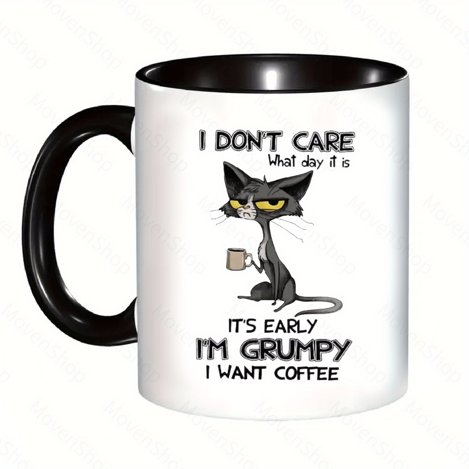 Keep calm and drink tea coffee hot chocolate white mug morning