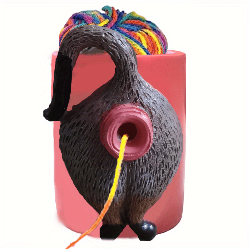 Cute Cat Butt Yarn Bowl Decorations Knitting Yarn Bowl Crochet Yarn Holder  Handmade Crocheting Organizer Bags Storage 