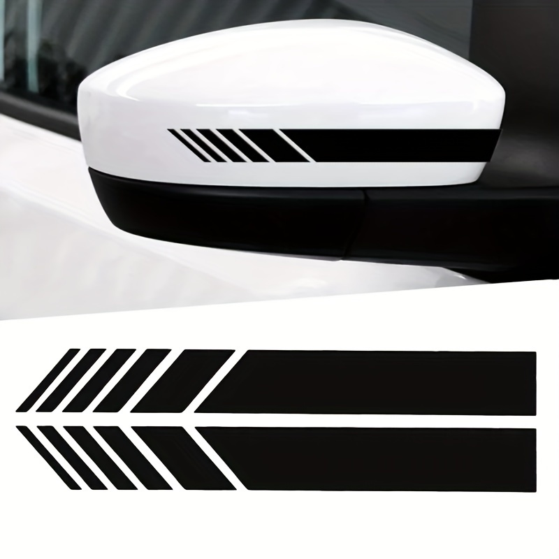 Image of 1 Pair Of Stylish Rearview Mirror Stickers To 's Look! Suitable For All Types Of Motorcycles, Cars, Trucks, Trains, Off-road Vehicles, And Jeeps