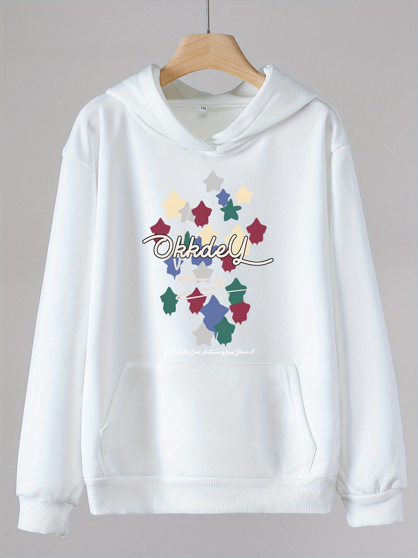 Gypsophila Hooded Sweatshirt, Spring And Autumn 2023 New Long