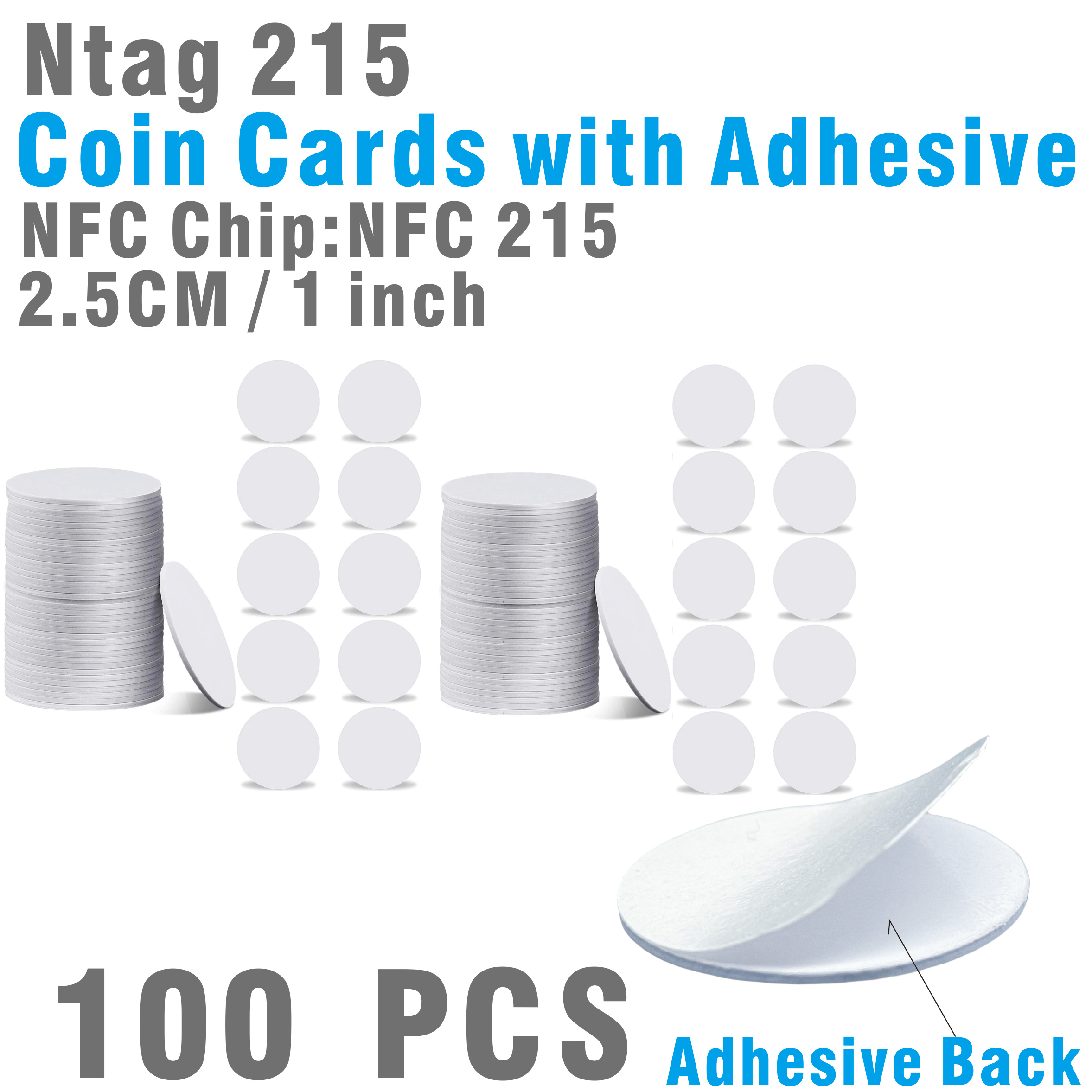Nfc Tags Ntag215 Nfc Stickers Blank Nfc Tags Adhesive Nfc - Temu