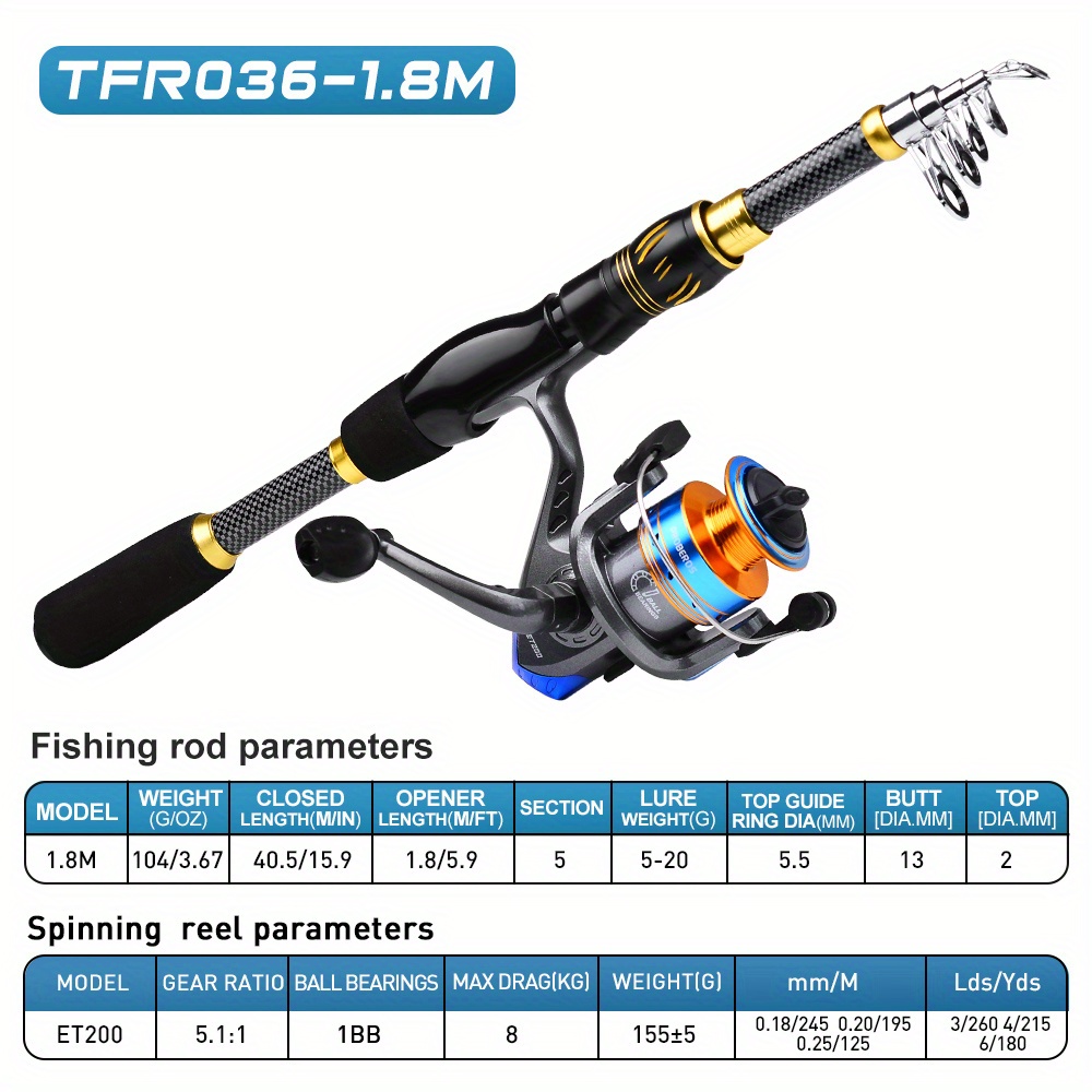 Proberos Carbon Fiber Fishing Rod Plastic Telescopic Fishing - Temu