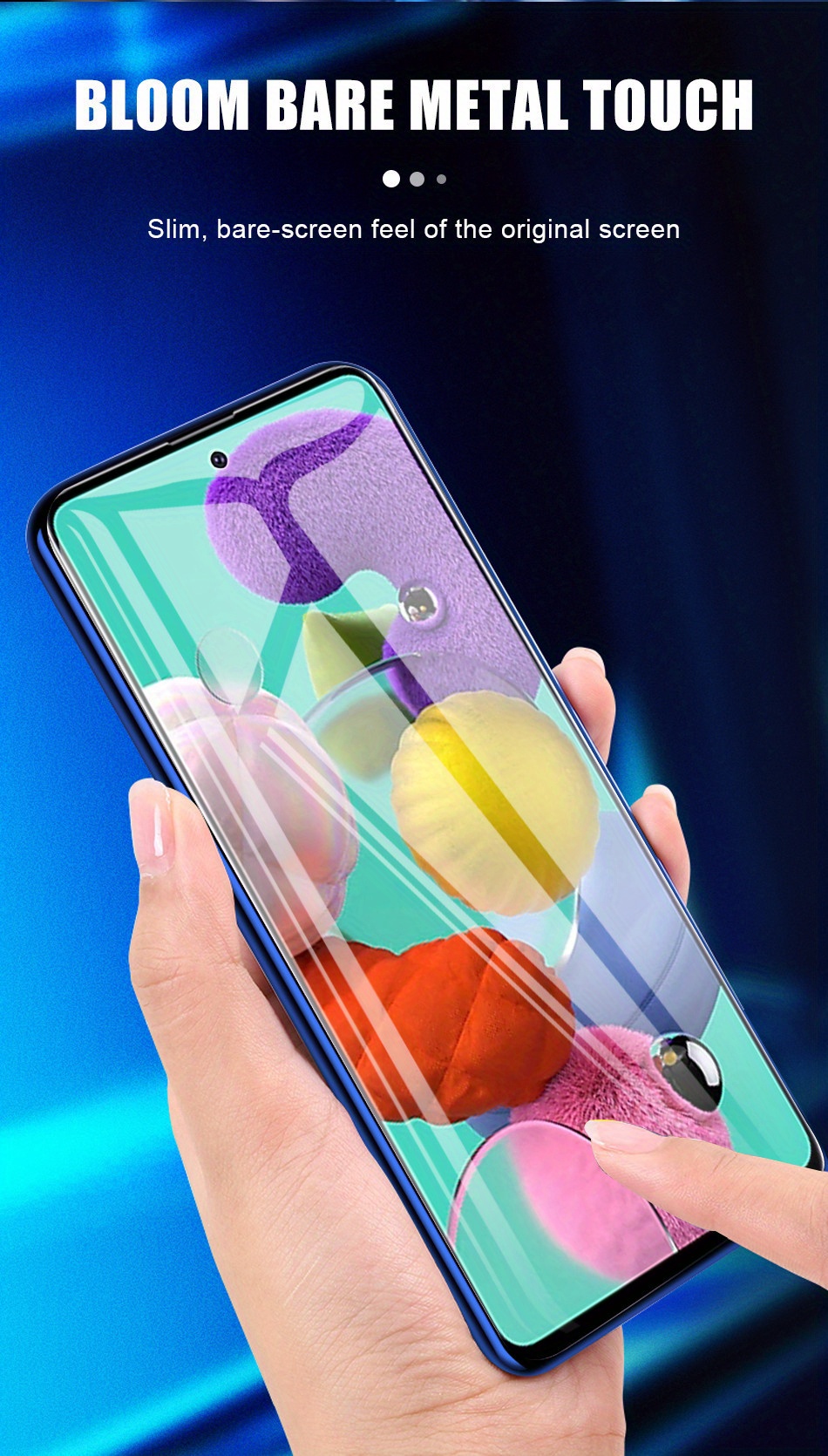2pcs Full Screen Hydrogel Film for Samsung for galaxy A Series - Anti-Scratch, Anti-Fingerprint, Ultra Thin, High Sensitivity, HD View, Fingerprint Unlock Support, Glossy Finish, Full Coverage Protection, Fingerprint Resistant Screen Protector | Vibrant Design | Ultra Thin Film, Screen Protectors for Smartphones