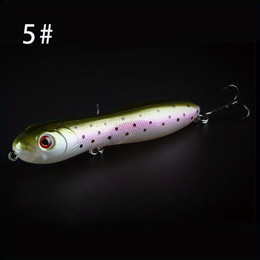 Floating Pencil Fishing Lure, Topwater Pencil Lure, Reflective Wood,  Exquisite Workmanship for Goldfish