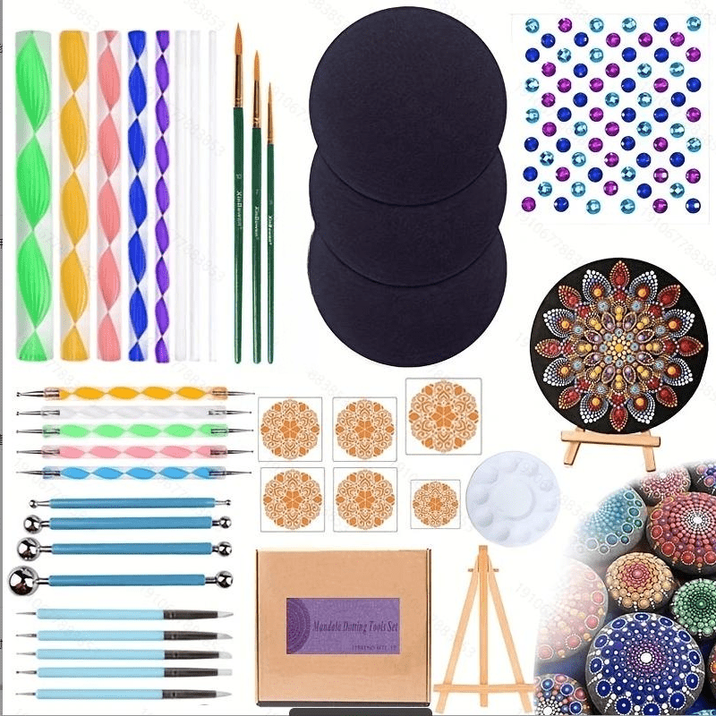 Mandala Dotting Tools Set Dot Painting Kit With Dotting - Temu