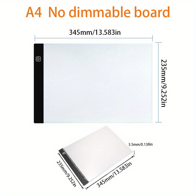 Super Bright Without Dots Portable Three Level Dimming A3/a4/a5 Copying  Table Diy Painting Board Workbench Light-transmitting Panels Led Sketch  Board Halloween Thanksgiving Christmas Gift - Temu