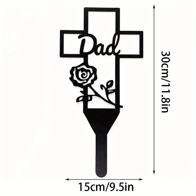 Flower Grave Marker Metal Insert Cemetery Decoration Grave - Temu