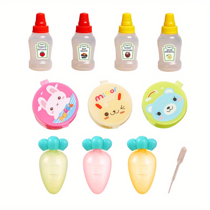 Small Salad Dressing Containers, Mini Seasoning Sauce Bottles, Portable  Ketchup Bottle Salad Dressing Container For Bento Lunch Box, Jars, Portable  Squeezable Squirt Condiments Jars For Kids Adults Bento Box, Hand Wash, Home