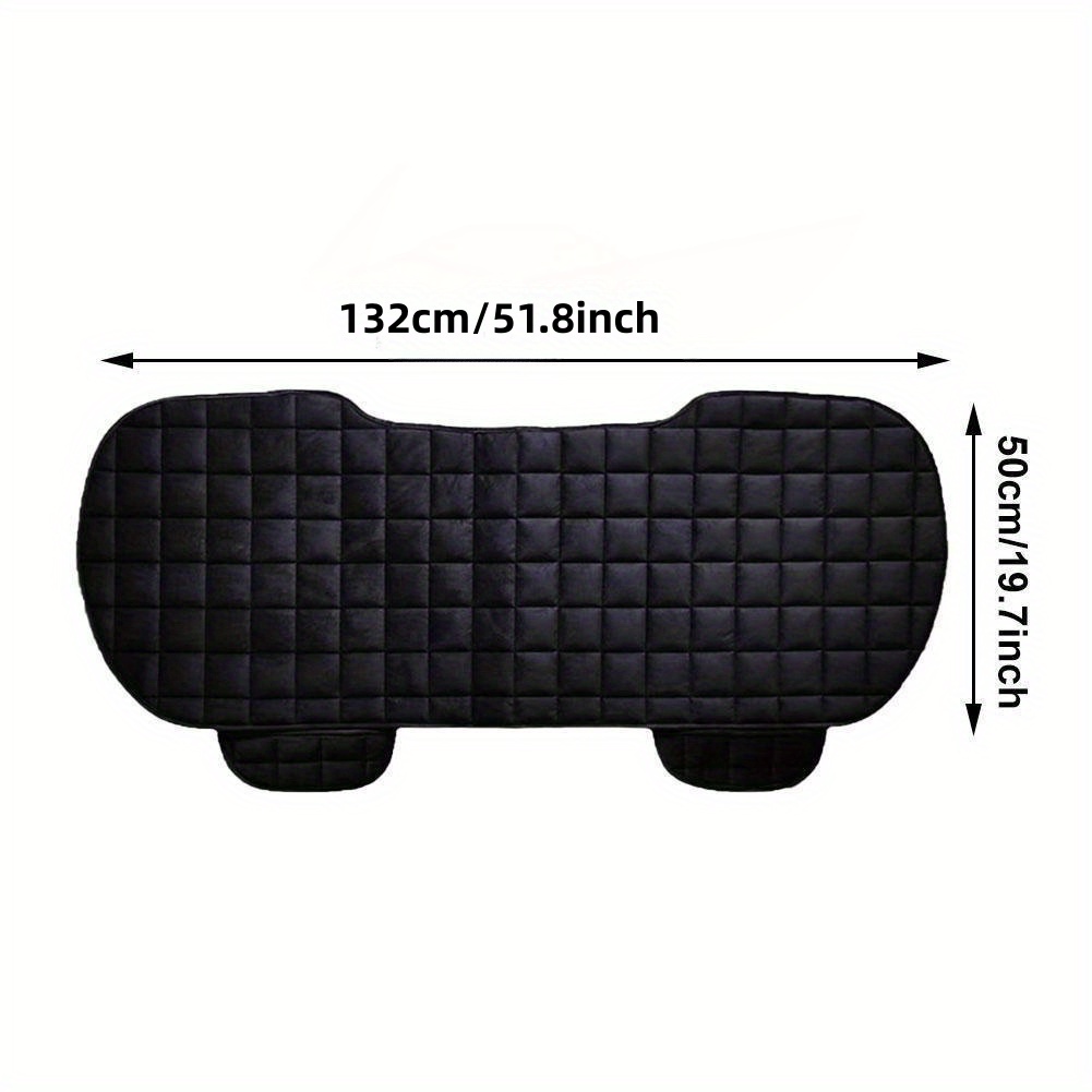 Car Seat Cover Front Rear Flocking Cloth Cushion Non Slide Winter Auto  Protector Mat Pad Keep Warm Universal Fit Truck Suv Van Ns2