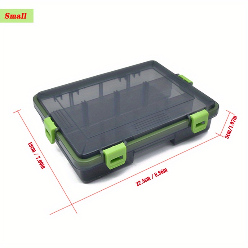 OKJHFD Fishing Tackle Boxes,3 Grids Clear Plastic Lures Storage Box Fishing  Tackle Container Spoon Hook Bait Tackle Case : : Sports,  Fitness & Outdoors