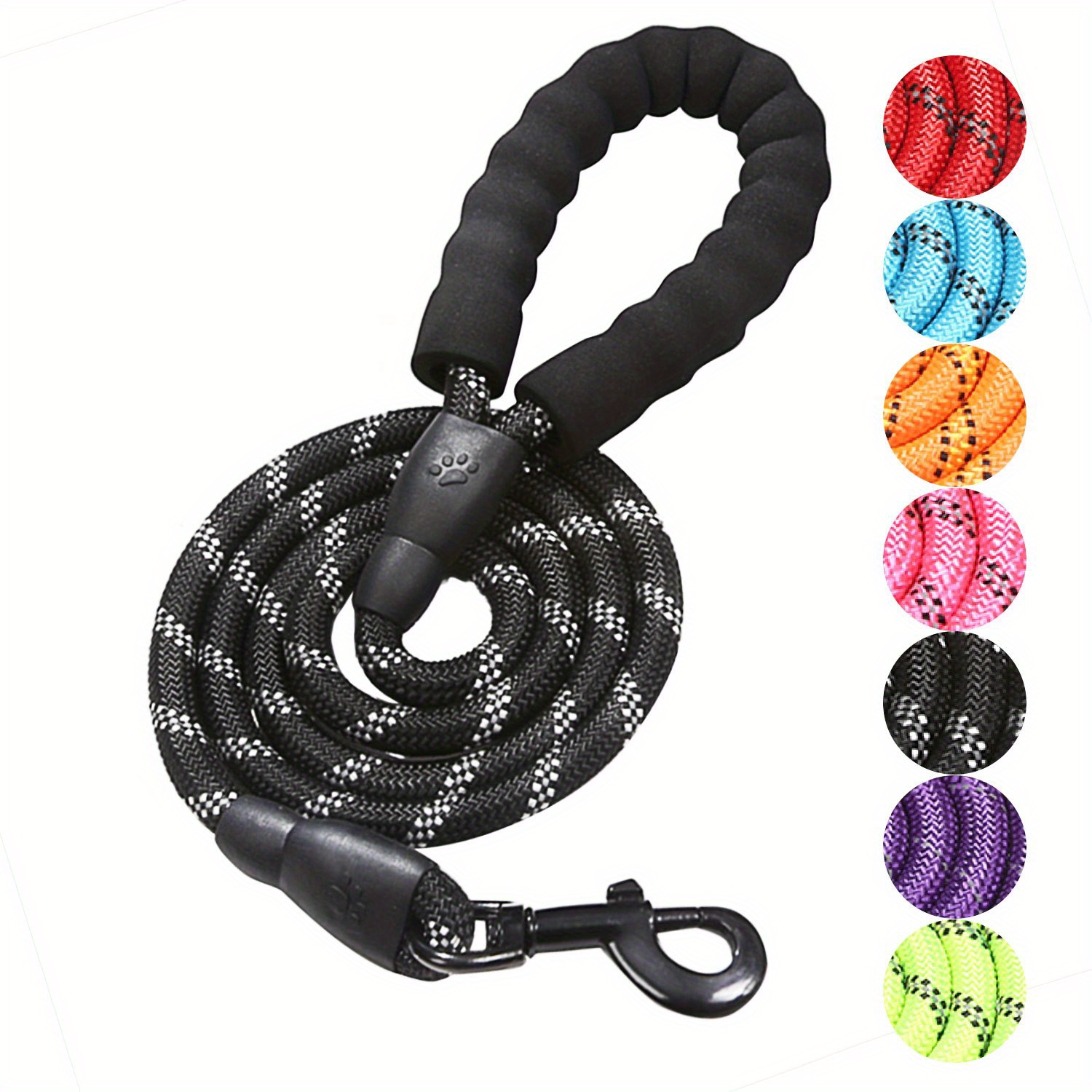 Strong Pet Dog Leash Soft Padded Handle Highly Reflective - Temu