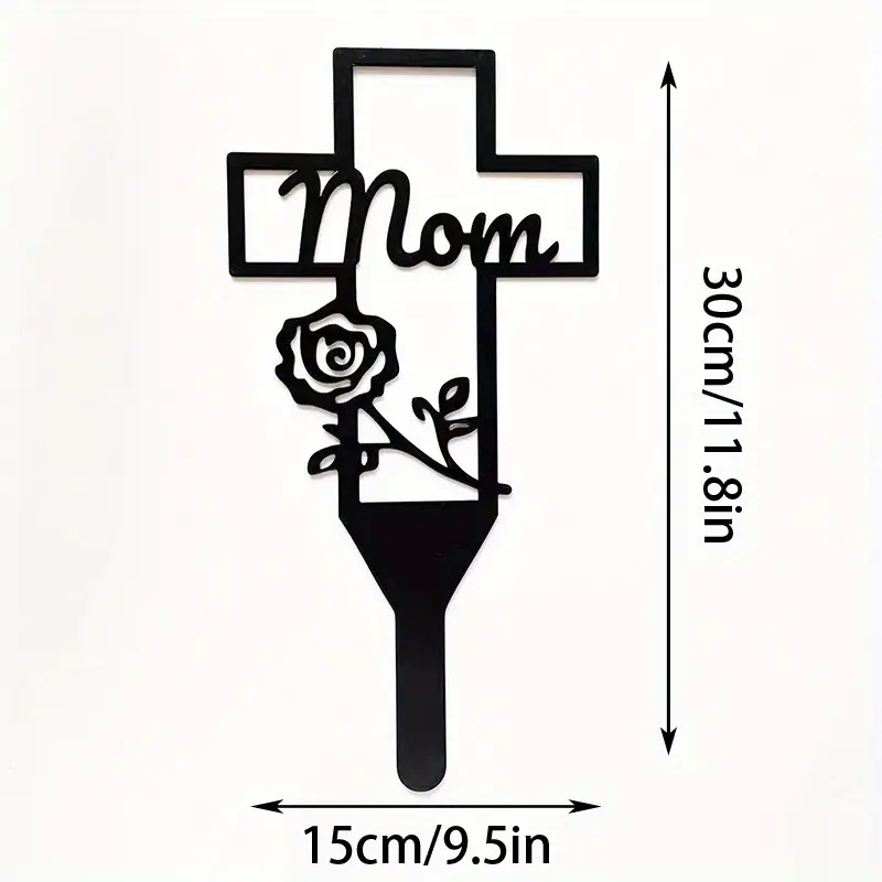 Flower Grave Marker Metal Insert Cemetery Decoration Grave - Temu