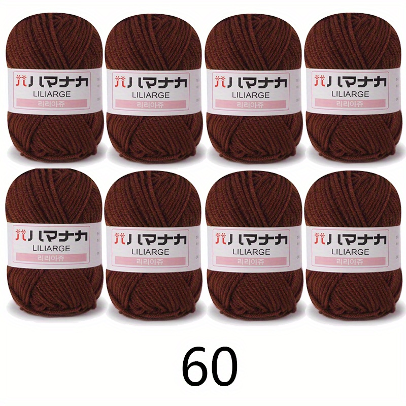 1pc Solid Color 4-ply Acrylic Soft Yarn For Knitting And Crocheting, 140  Yards