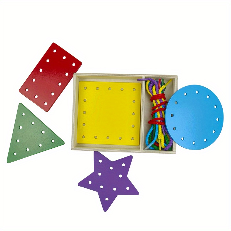 New Threaded Wooden Box Puzzle Exercise Hands Ability Temu New Zealand