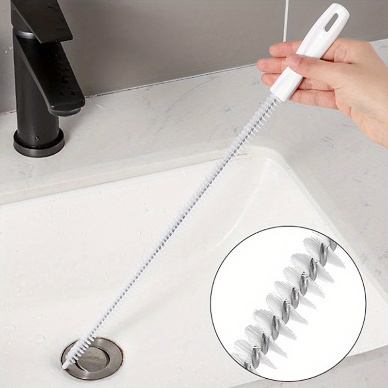 Pipe Dredging Brush Bathroom Hair Sewer Sink Cleaning Brush Cleaner  Flexible