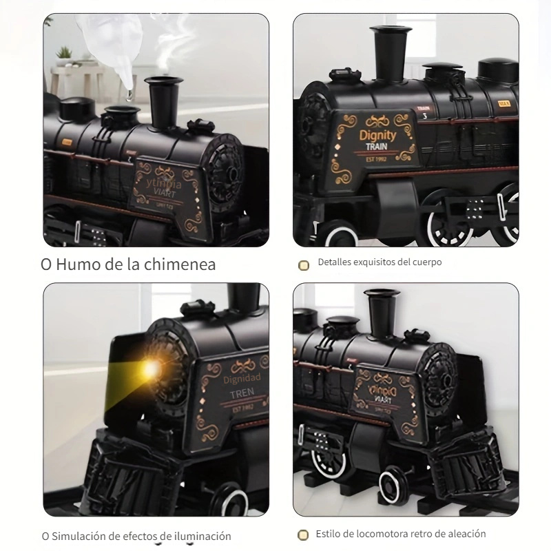 Tren Vapor Retro Navidad Coche Juguete Juego Simulación Tren - Temu Chile