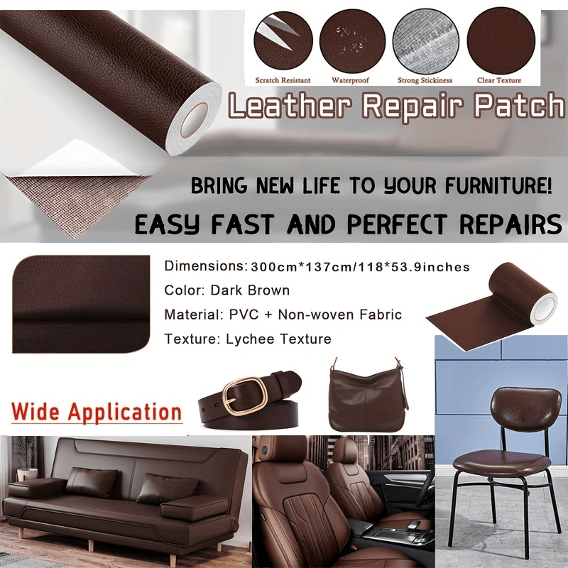 Self adhesive Leather Repair Subsidy Sofa Hole Repair - Temu