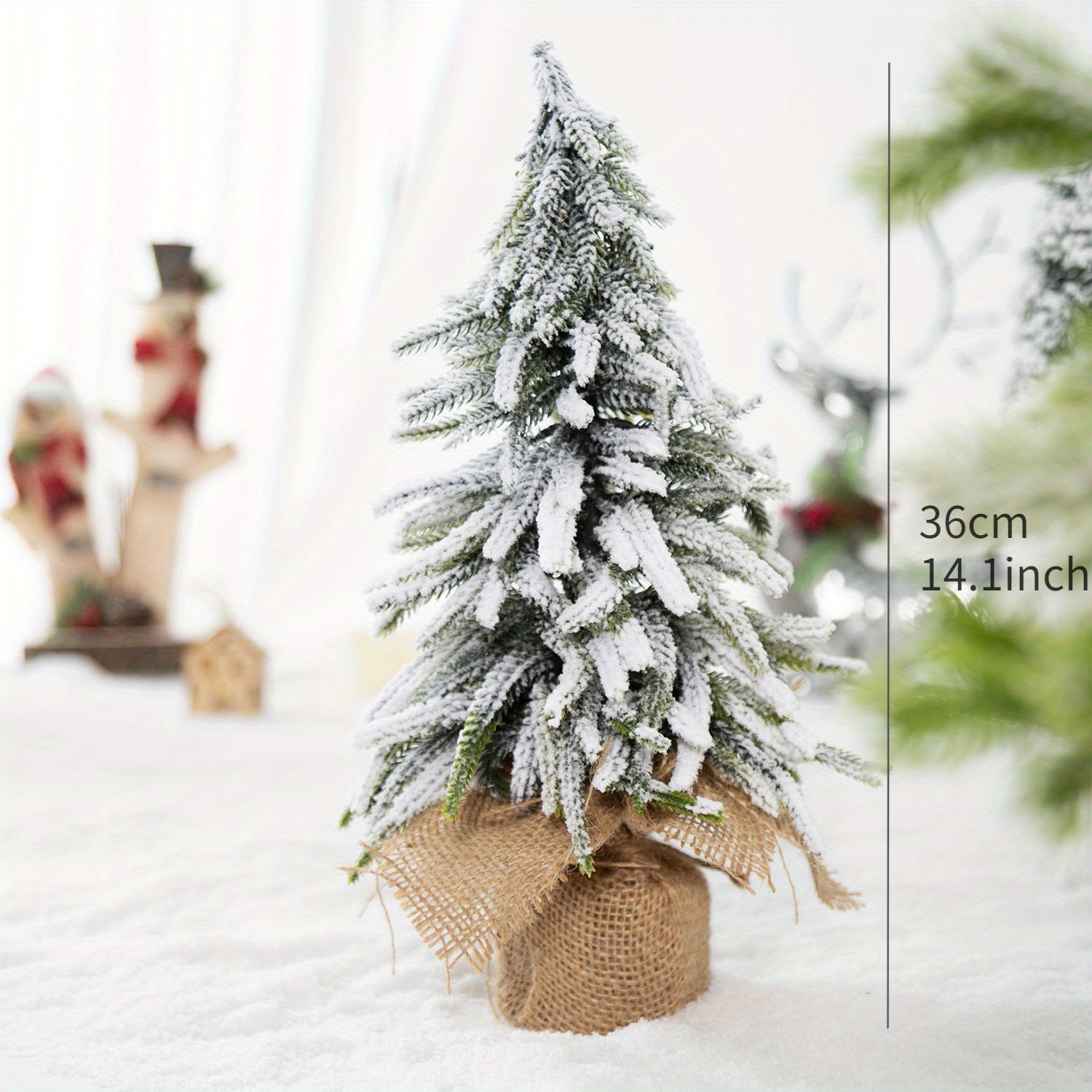 Árvore de Natal artificial com efeito de neve de 3m e 10 pés, grande árvore  de Natal com neve reunida ao ar livre, árvore de abeto com dobradiça