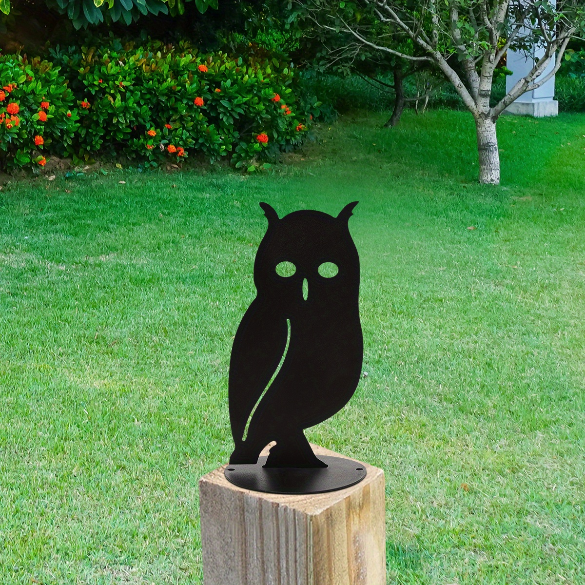 1pc Art De Jardin Bird Décoratif De Jardin En Métal Owl - Temu France