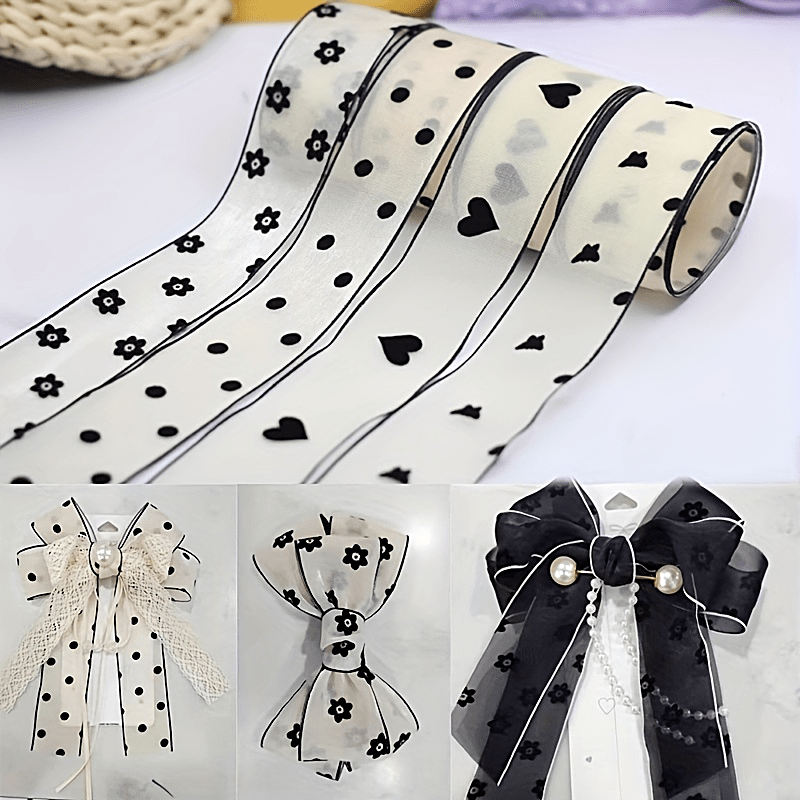 White Lace Wired Wedding Ribbon - 2 1/2 x 10 Yards — GiftWrap Etc