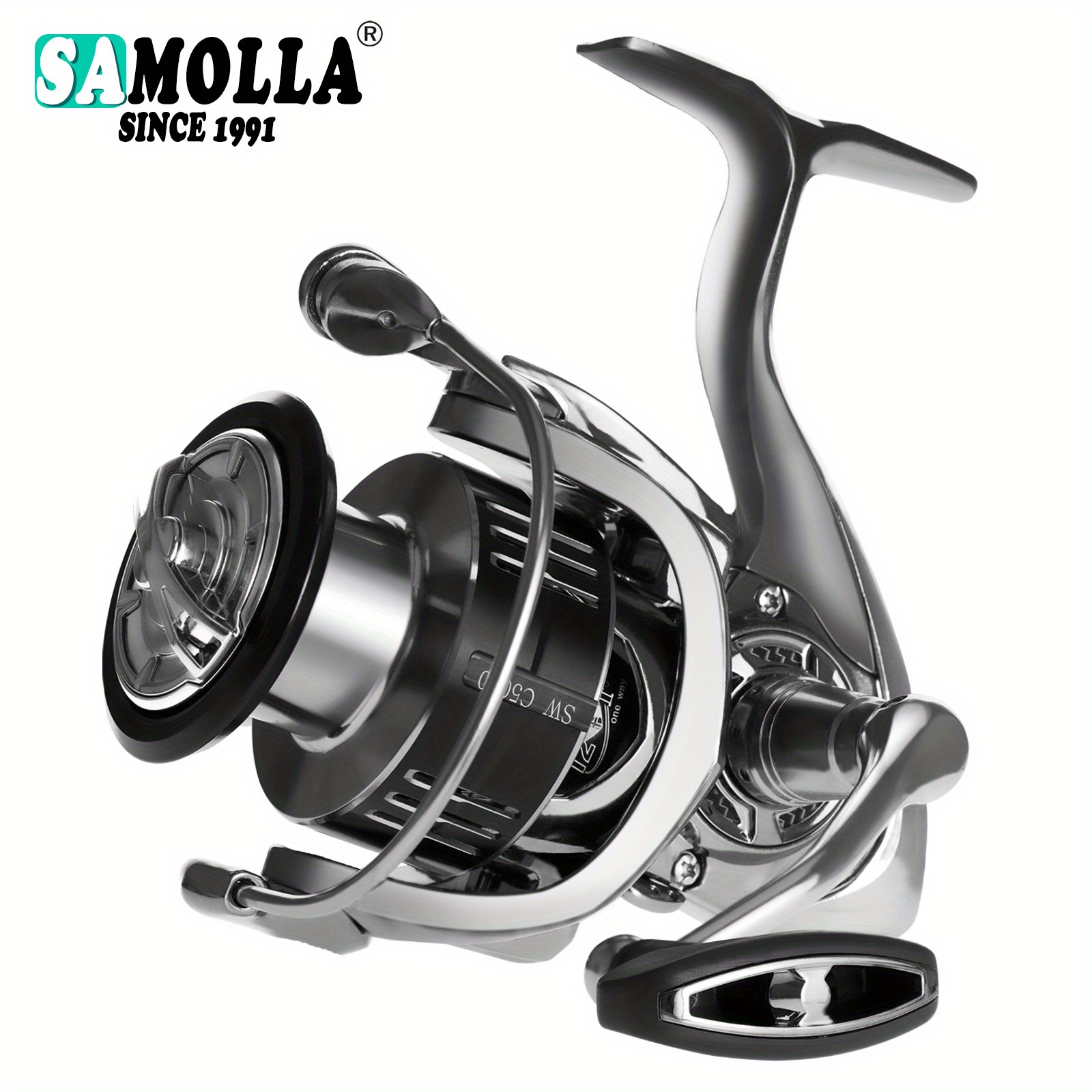* Light 7+1BB Fishing Reel, 5.5:1 Gear Ratio Stainless Steel Spinning Reel,  Waterproof Fishing Tackle For Saltwater