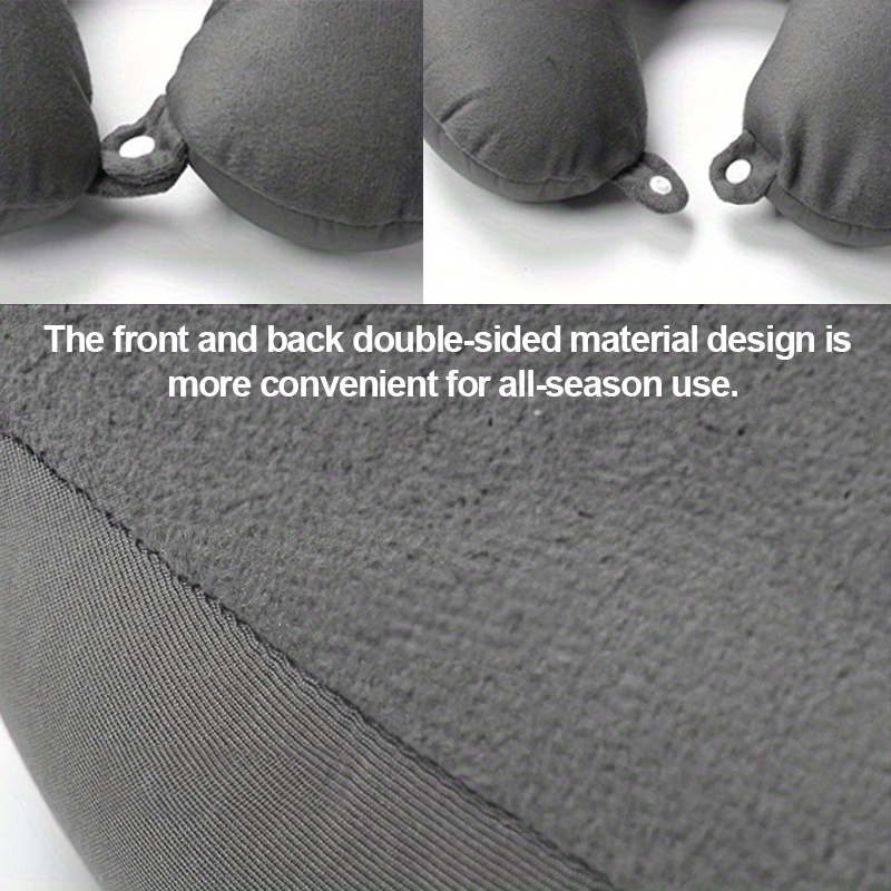 Car Neck U-shaped Headrest Grey Plain Elastic Headrest Seat Car Driving  Neck Sleeping Pillow Pillow Airplane Travel Pillow - Temu