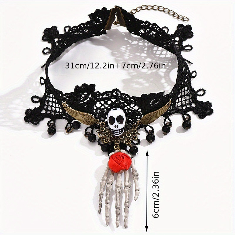 Halloween Beads, Skull Beads for Necklace, Costume Beads, Cosplay