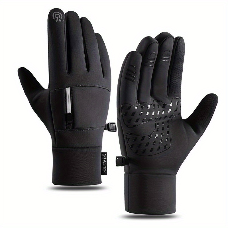 Fashion Winter Gloves Men's Touchscreen Non-slip Windproof Warm Cycling Gloves Hiking Sports Gloves Women's Warm Keeping Gloves