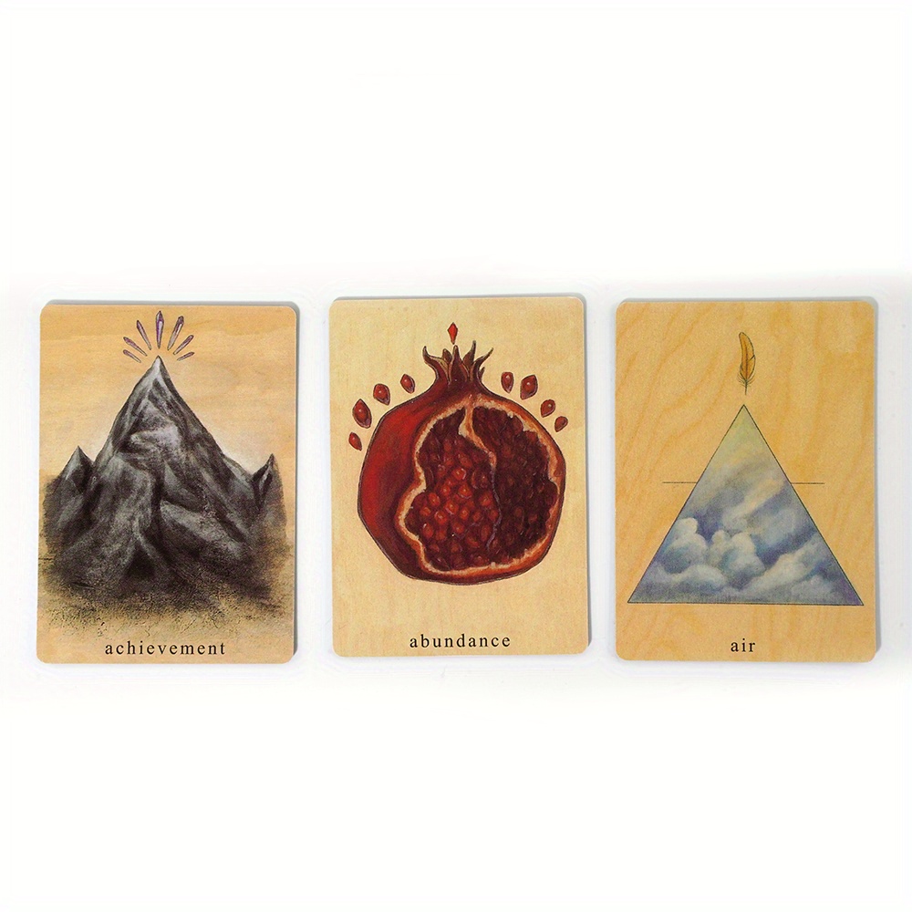 The Earthbound Oracle Deck, Full Deck Divination Completed Wooden Tarot