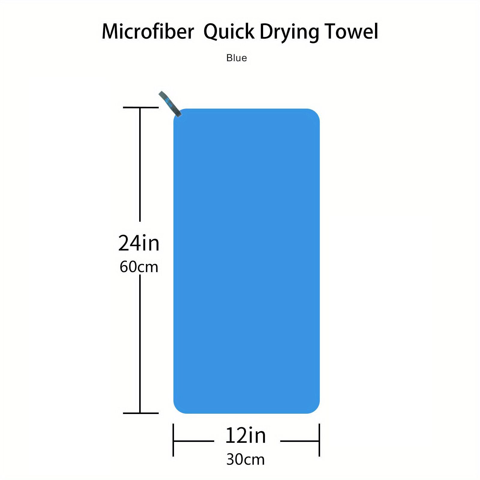Image of Mutao 1pc Microfiber Quick Drying Towel, 12"*24" Soft Face Towel, Super Absorbent Finger Towel, Suitable For Camping Gym Beach Swimming Backpacking Hiking Cycling.