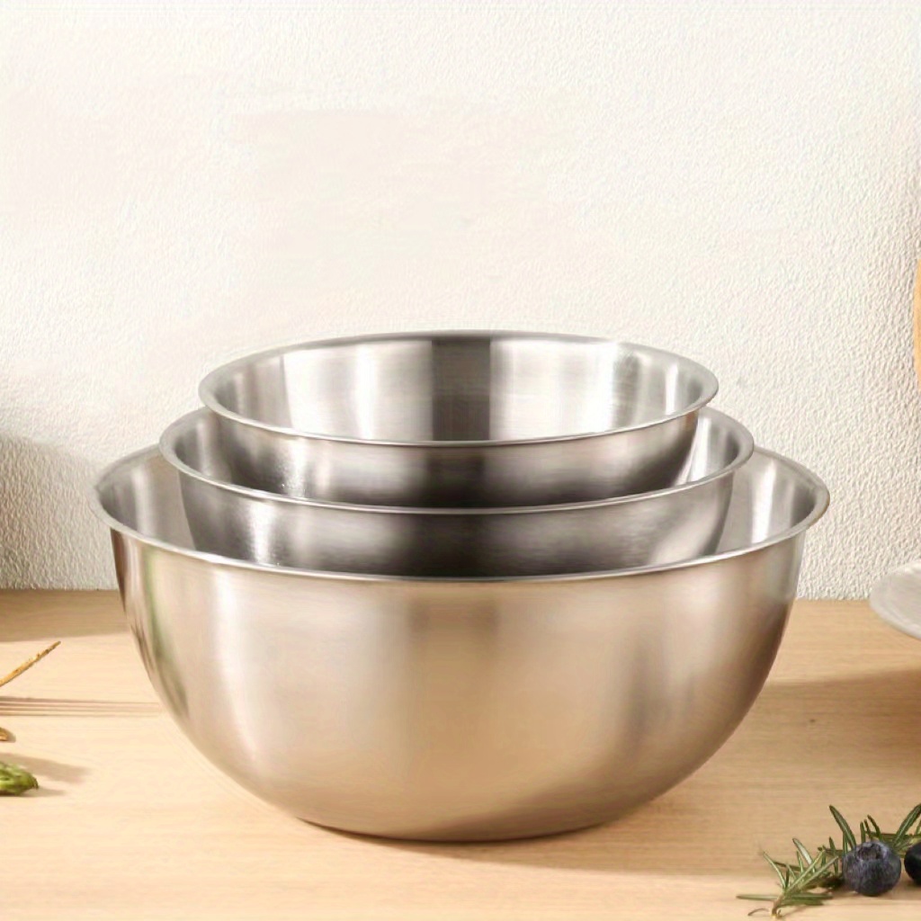 Choice Standard Stainless Steel Mixing Bowl Set - 10/Set  Stainless steel mixing  bowls, Mixing bowls set, Steel mixing bowls