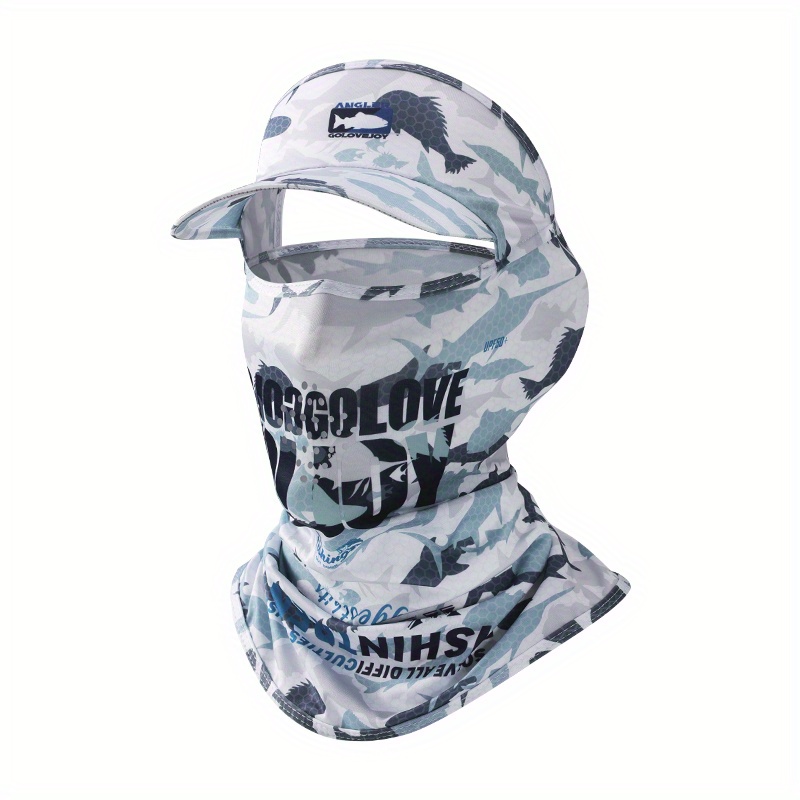 Summer Camouflage Sunscreen Face Mask Soft Cap Breathable