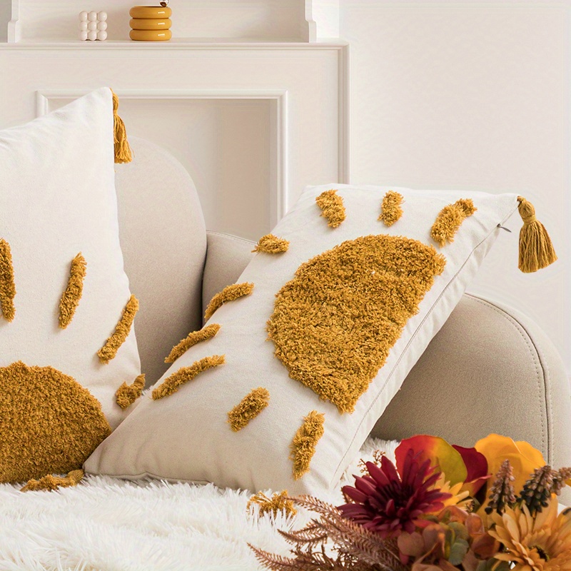 Light yellow shop throw pillows