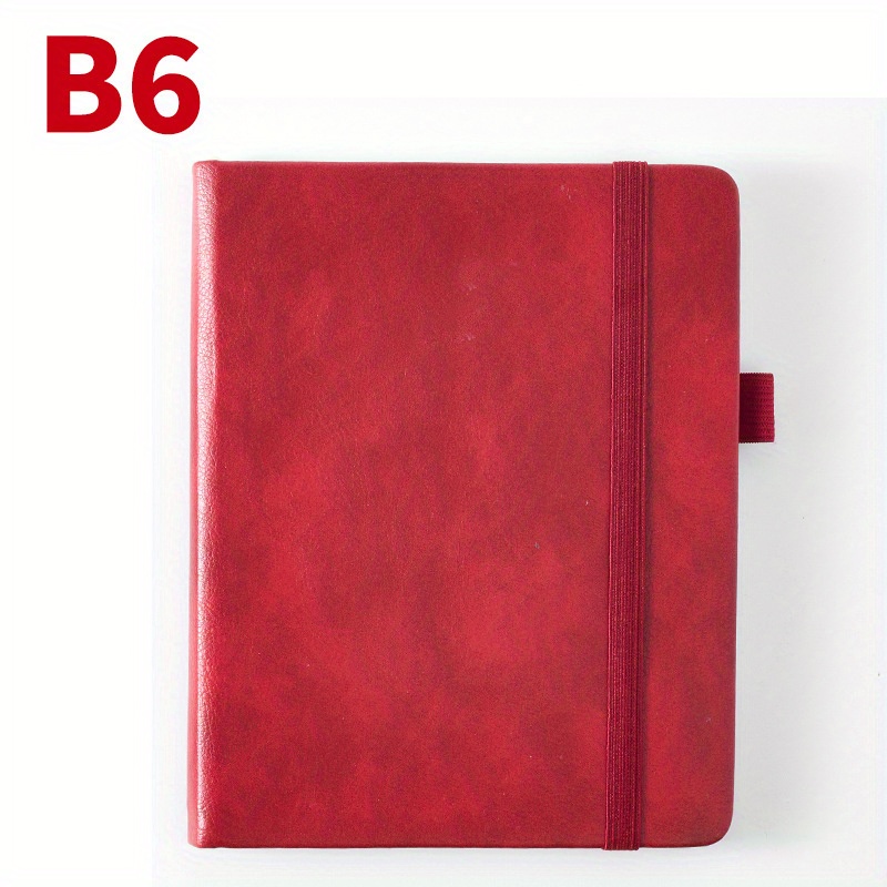 Pu Leather Notebook B6 For W/password Lock Clip Pen Holder Diary