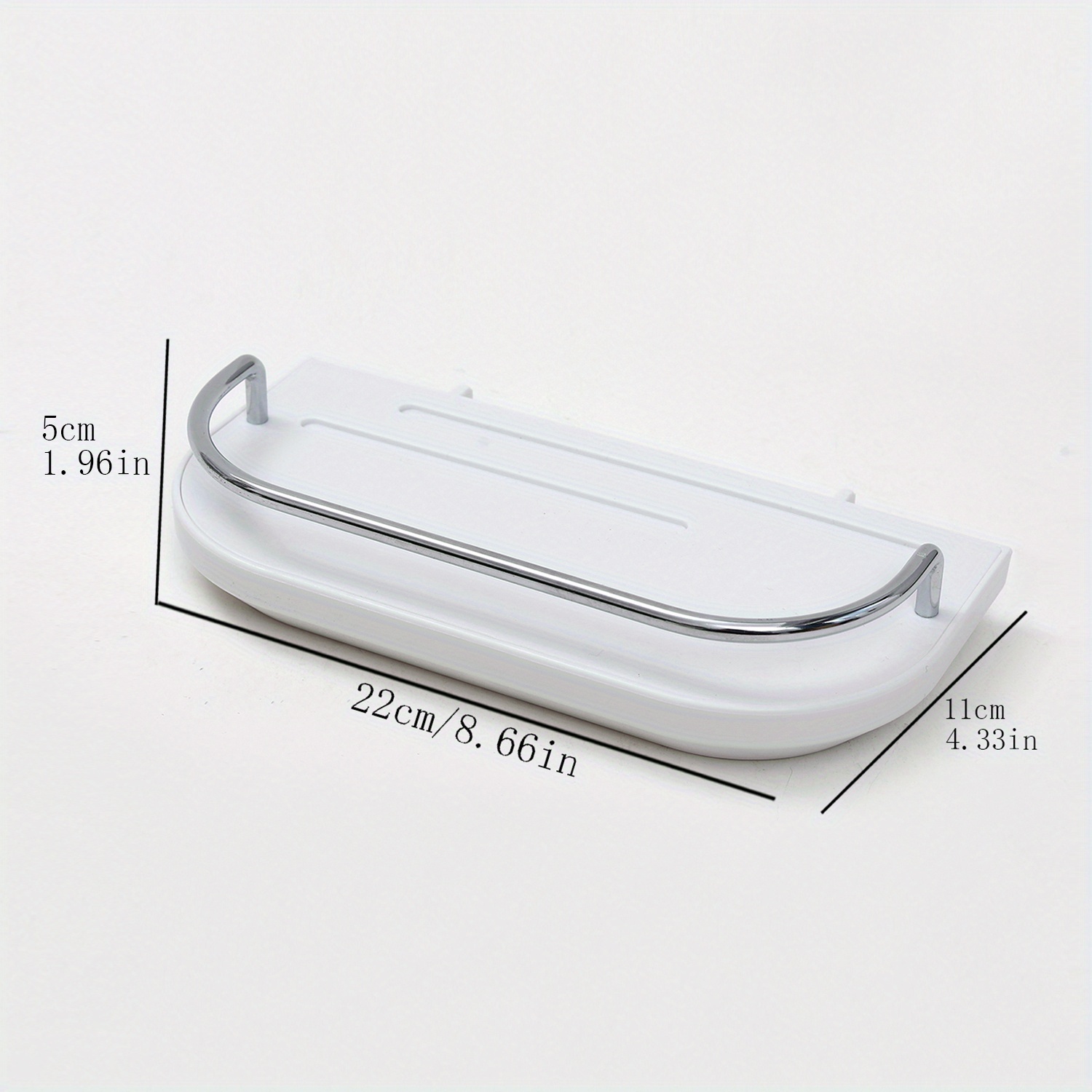 1pc Punching Wall Storage Rack Easy Installation Household Hole Board Wall Shelf