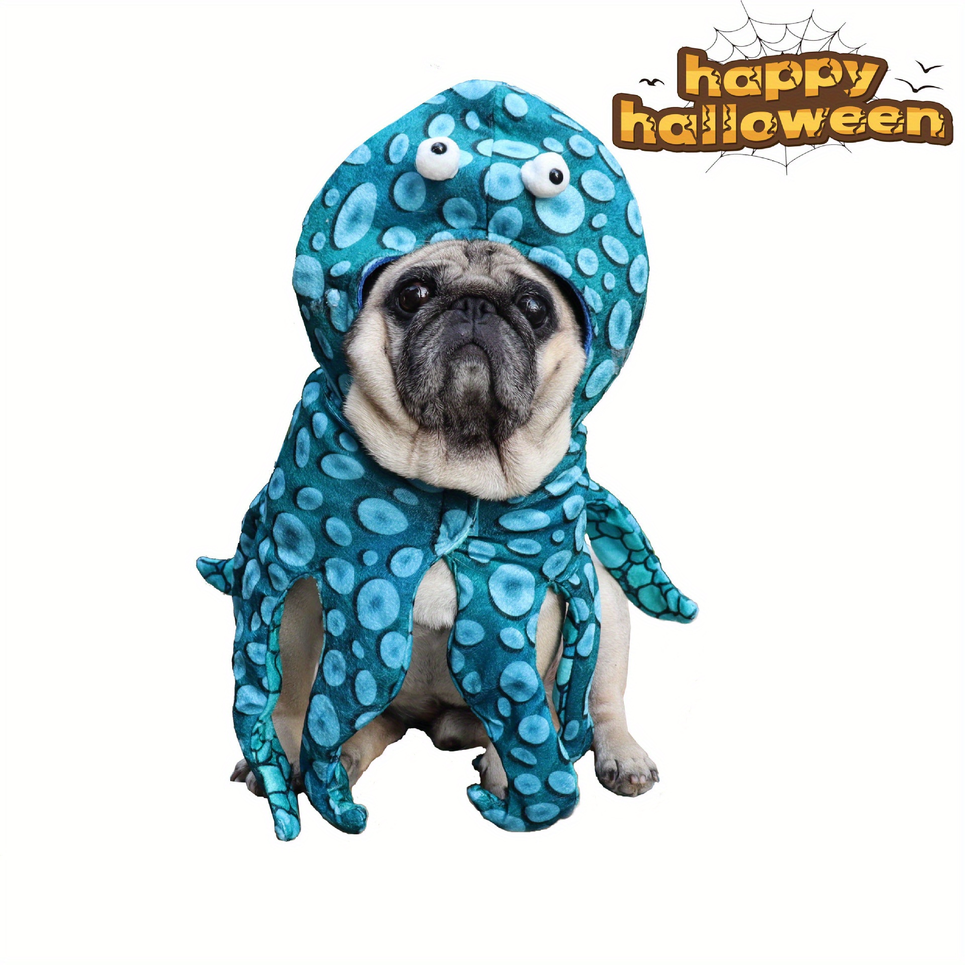 Halloween Octopus Pet Funny Transformation Costume Dog Cat - Temu