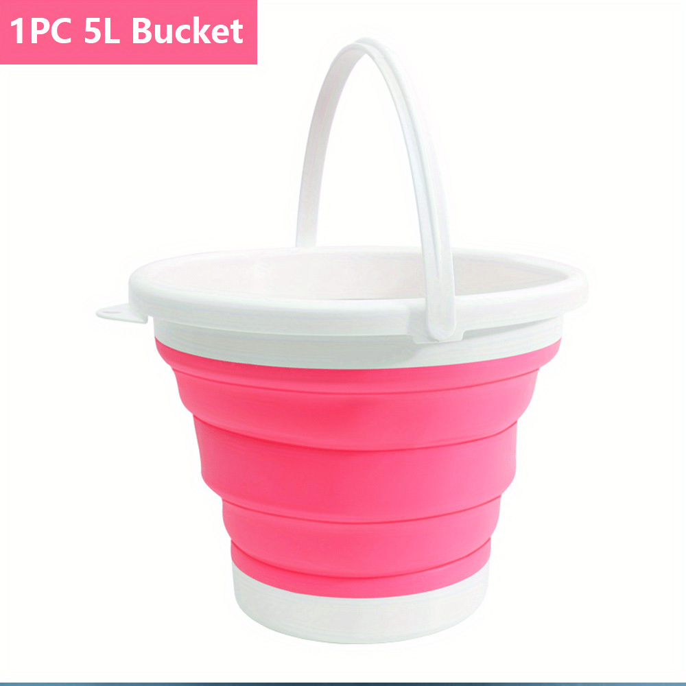 OcuteO Collapsible Bucket 5 Gallon Blossoming Pink Wild Roses
